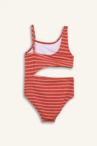 DeFacto Striped Swimsuit Girls' - Image 2