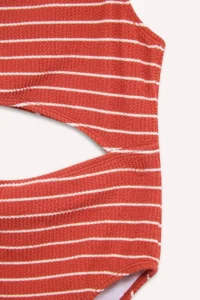 DeFacto Striped Swimsuit Girls' - Image 3