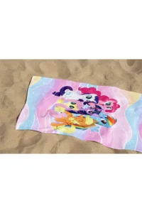 Erays Home My Little Pony Patterned Digital Printed Children's Beach Towel Cotton Beach Towel Sea Towel - Image 4