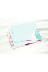 Erays Home Mermaid Girl's Pattern Printed Beach Towel Girl's Beach Bath Towel - Image 4