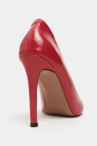 Nisantasi Shoes Lunara Red RUSTIC Patterned Pointed toe Women Stiletto - Image 5
