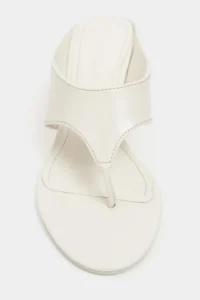 Nisantasi Shoes Corey BEIGE RUSTIC Flip Flops Wedge Heels Women Slippers - Image 4