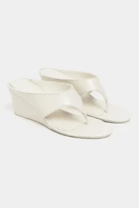 Nisantasi Shoes Corey BEIGE RUSTIC Flip Flops Wedge Heels Women Slippers - Image 6