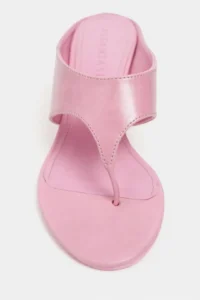 Nisantasi Shoes Corey PINK RUSTIC Flip Flops Wedge Heels Women Slippers - Image 4