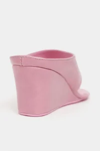 Nisantasi Shoes Corey PINK RUSTIC Flip Flops Wedge Heels Women Slippers - Image 5