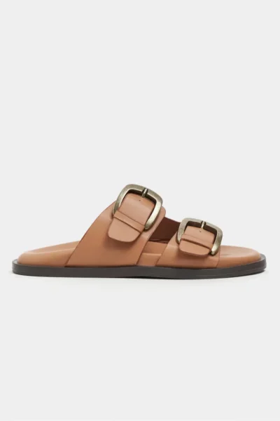 NSN-SLH281K_ACIK_Tan_MATTE_Slippers_1