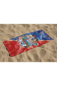 Erays Home Paw Patrol Patterned Digital Printed Boy's Beach Towel Cotton Beach Towel Sea Towel - Image 2
