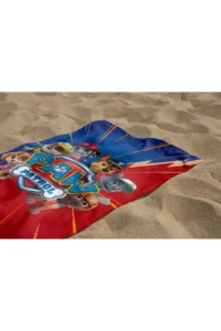 Erays Home Paw Patrol Patterned Digital Printed Boy's Beach Towel Cotton Beach Towel Sea Towel - Image 3