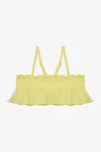 Penti Yellow Girl's Lilly Lemon Ruffle Bandeau Bikini Set - Image 2