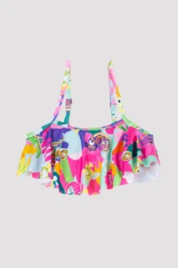 Penti Girls' Tropik Frilly Bandeau Bikini Set - Image 2