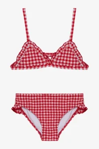 Penti Girl's Gingham Triangle Multicolored Bikini Set