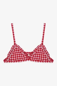 Penti Girl's Gingham Triangle Multicolored Bikini Set - Image 2