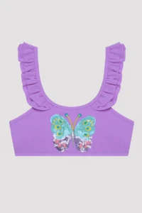 Penti Girls' Butterfly Barbell Lilac Bikini Set - Image 2