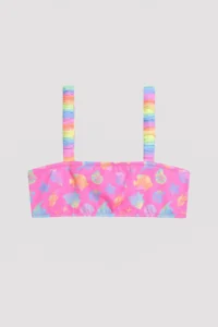 Penti Girl's Colorful Ocean Bandeau Multicolored Bikini Set - Image 2
