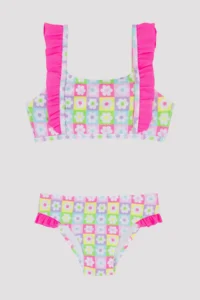 Penti Girls' Daisy Patterned Bandeau Bikini Set