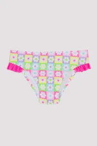 Penti Girls' Daisy Patterned Bandeau Bikini Set - Image 3