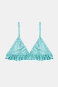 Penti Girls' Shiny Blue Triangle Bikini Set - Image 2