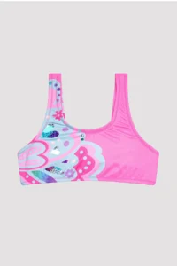 Penti Girl's Butterfly Halter Bright Pink Bikini Set - Image 2