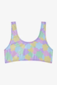 Penti Girl's Shiny Flower Frilly Halter Neck Bikini Set - Image 2