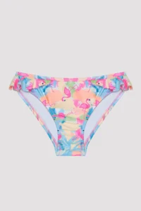 Penti Girl's Flamingo Beach Bandeau Multicolored Bikini Set - Image 3