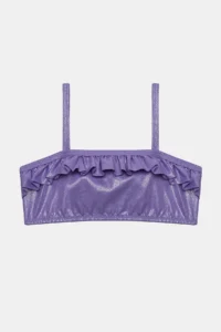 Penti Girls' Shiny Purple Bandeau Bikini Set - Image 2