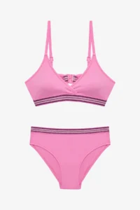 Penti Light Pink Young Girl Shay Thin Tape Detailed Triangle Bikini Set