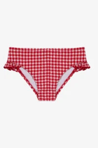Penti Girl's Gigham Checked Ruffle Bandeau Bikini Set - Image 3