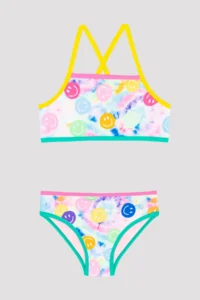 Penti Girls' Smiley Colorful Barbell Bikini Set