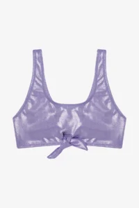 Penti Lilac Girls' Shiny Barbell Collar Bikini Set - Image 2