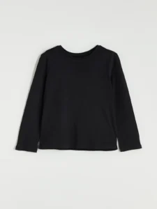 LCW Kids Black Crew Neck Girls' T-Shirt
