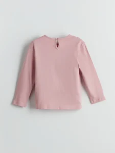 LCW Kids Pink Crew Neck Printed Girls' T-Shirt - Image 2