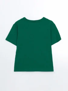 LCW Kids Green Crew Neck Tokyo Printed Boys' T-Shirt - Image 4