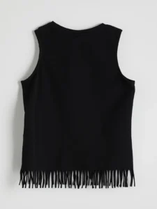 LCW Kids Black Crew Neck Rocky Girls' Tank Top - Image 3