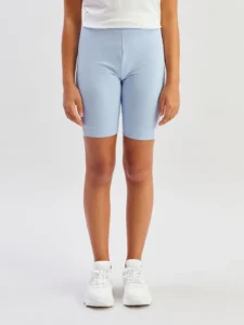 LCW Kids Blue Elastic Waist Girls' Short Leggings - Image 2