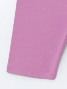 LCW Kids Pink Elastic Waist Girls' Short Leggings - Image 2