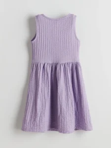 Crew Neck Girls Kids Dress - Image 2