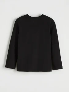 LCW Kids Black Crew Neck Boys' T-Shirt - Image 3