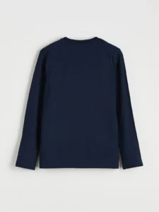 LCW Kids Navy Blue Basic Boys' T-Shirt - Image 3