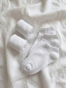 LCW Kids White Girls' Slippers Socks 5 Sets