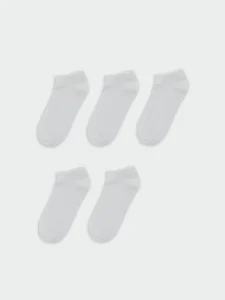 LCW Kids White Girls' Slippers Socks 5 Sets - Image 2