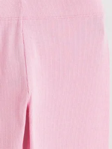 LCW Kids Pink Elastic Waist Girls' Ribbed Leggings - Image 3
