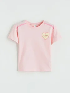 Crew Neck Printed Girls' T-Shirt 2 Sets - Image 3