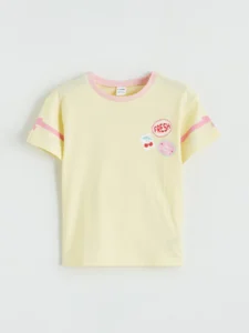 Crew Neck Printed Girls' T-Shirt 2 Sets - Image 6
