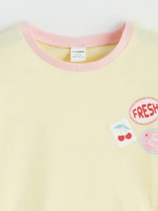 Crew Neck Printed Girls' T-Shirt 2 Sets - Image 7