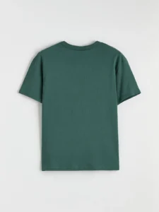 LCW Kids Green Crew Neck Printed Boys' T-Shirt - Image 3