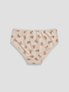 LCW Kids Beige Teddy Bear Patterned Girls' Panties - Image 2