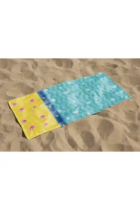 Erays Home Seaside Pattern Printed Beach Towel Cotton Children's Beach Towel Sea Towel - Image 2