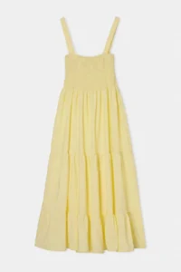 Trendyol Curve Yellow Weaving Plus Size Dress - Image 5