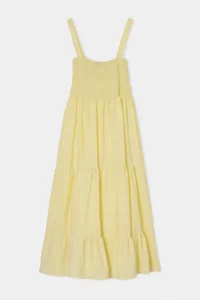Trendyol Curve Yellow Weaving Plus Size Dress - Image 7