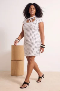 Trendyol Curve Multicolored Weaving Plus Size Dress - Image 3